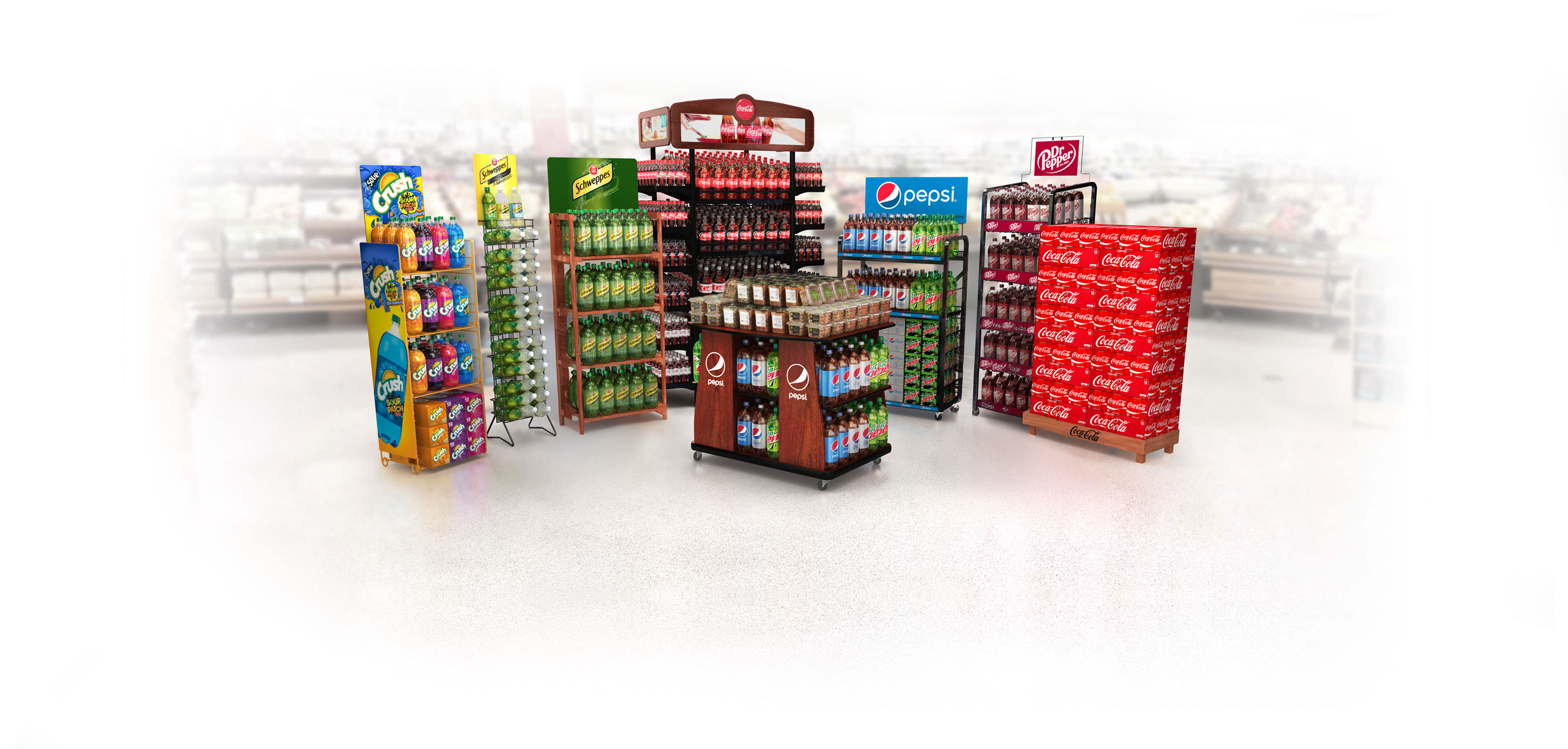 A group of Profitmaster stock displays