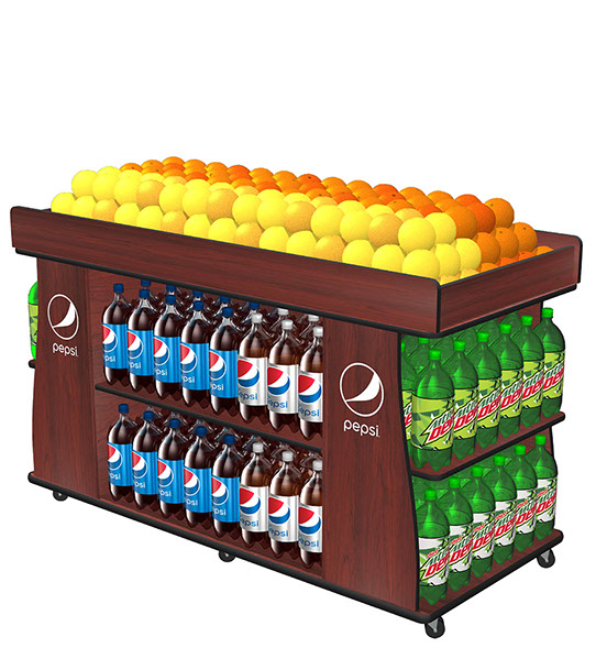 The Produce Winner display