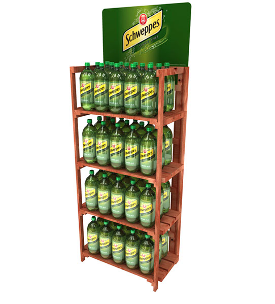 The Woodland 60 solid wood floor display