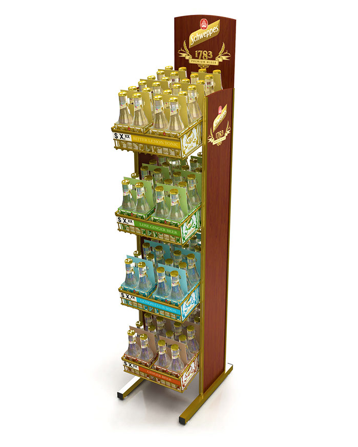 Schweppes 1783 slim display