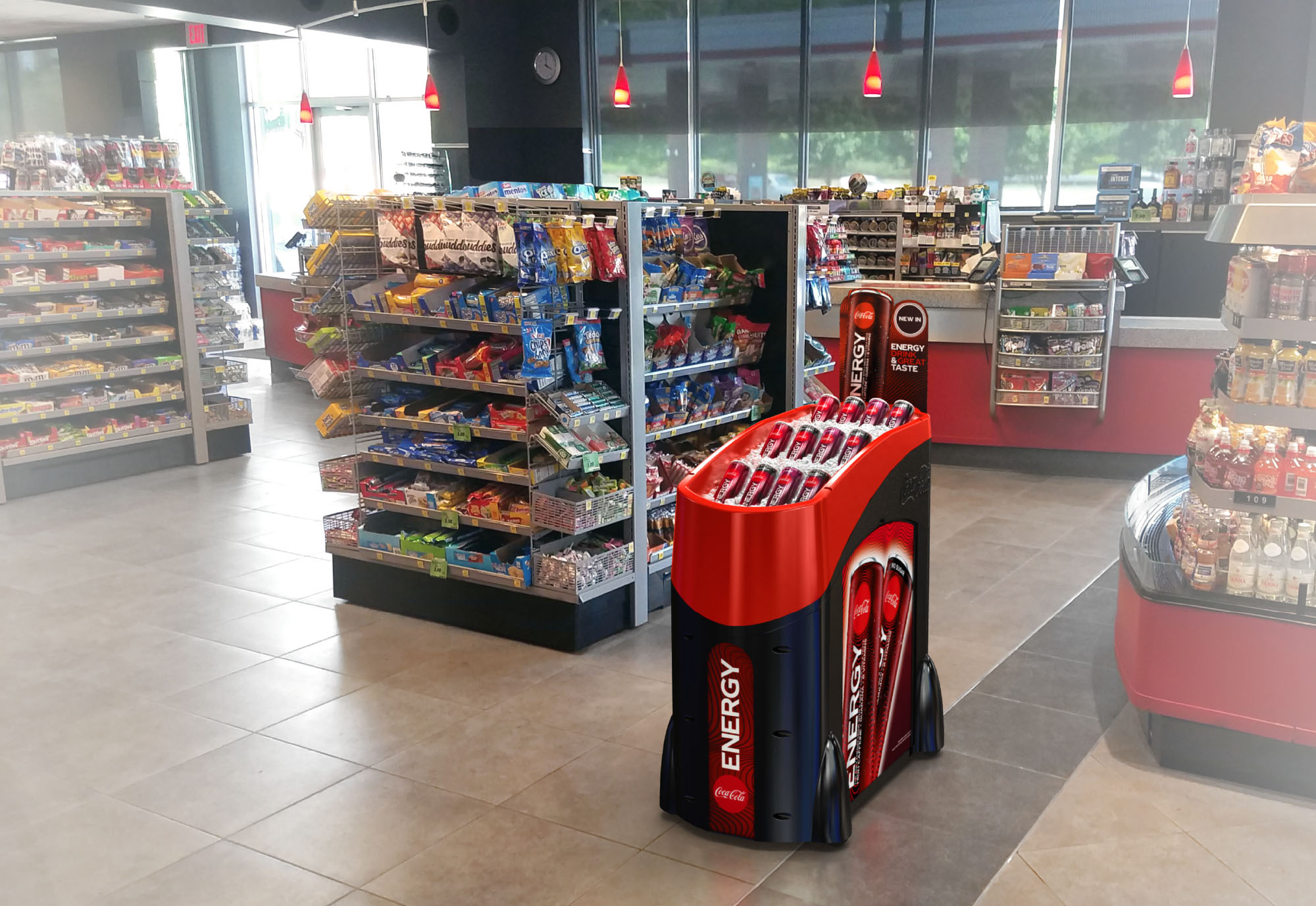 Zoom Cooler finished and merchandised in store